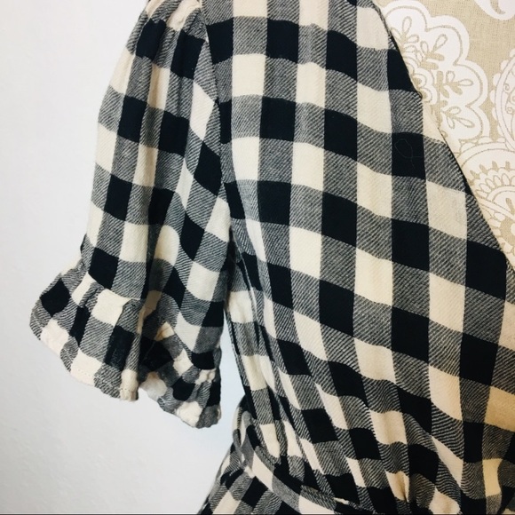 Isabella Sinclair XS Plaid Gingham Wrap Dress d907 - Picture 4 of 7